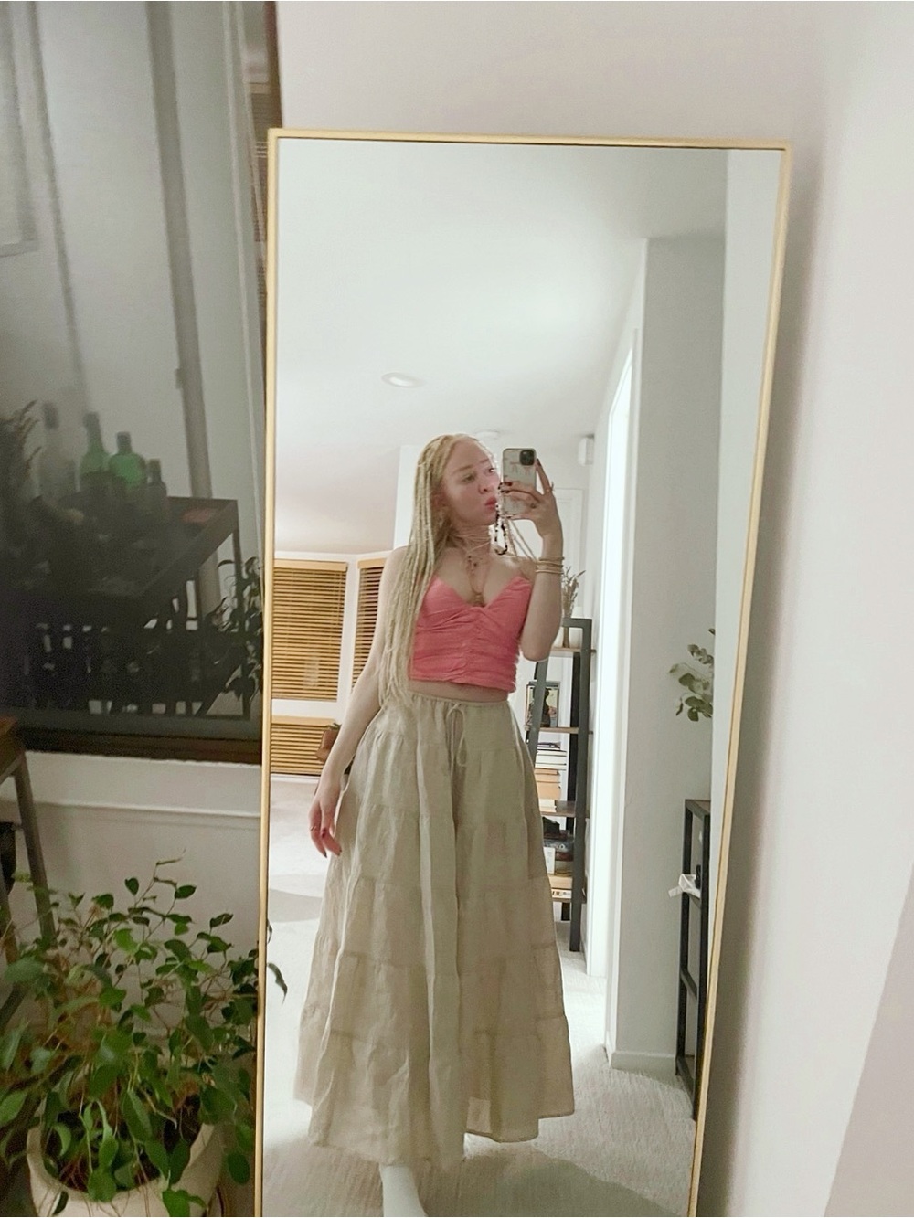 Beige Maxi Skirt